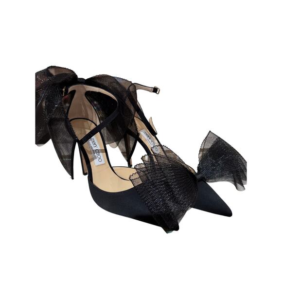 Shoes - Jimmy choo black bow heel